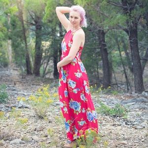 Graphic Floral Maxi